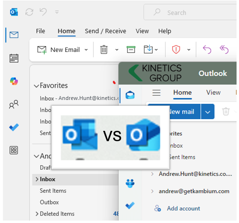 OutlookNewvOutlookClassic