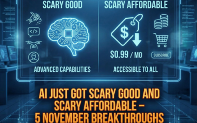 AI Just Got Scary Good (and Scary Affordable): 5 November Breakthroughs